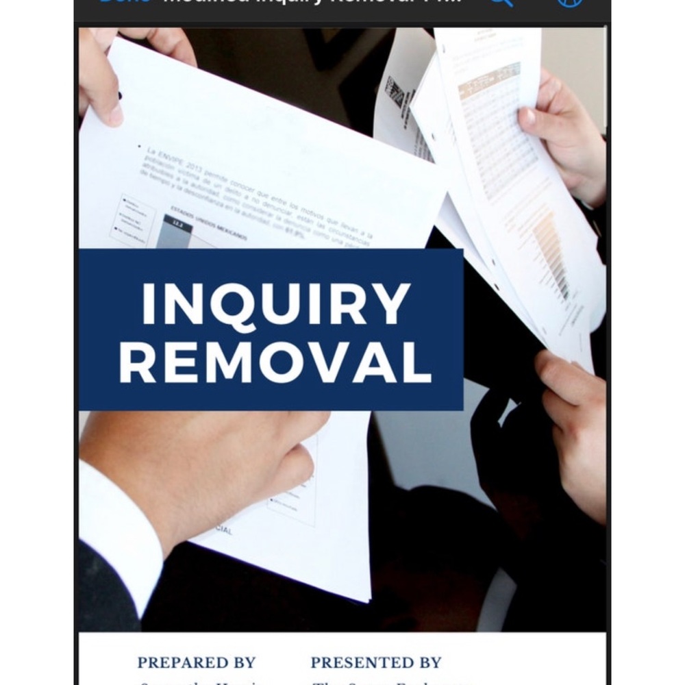 DIY inquiry removal book